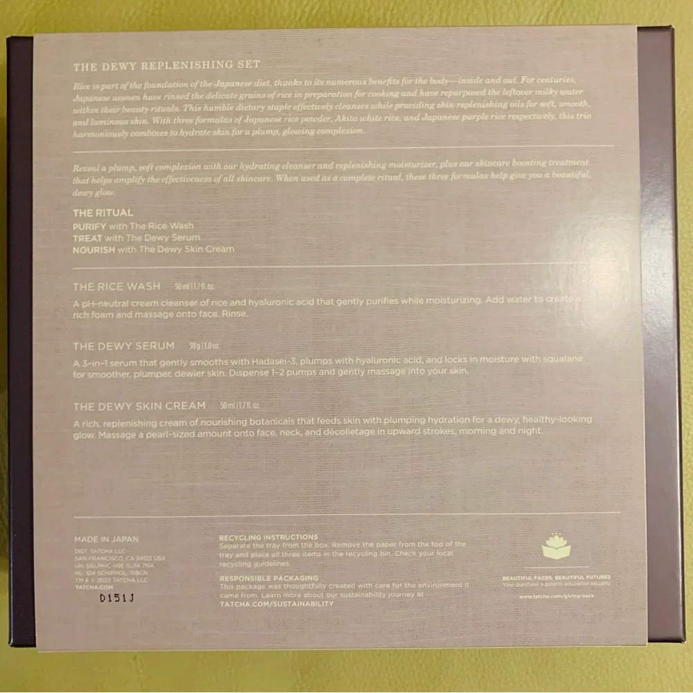 Tatcha set authentic